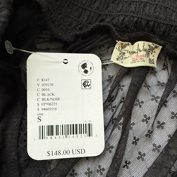 Free People Intimately Black Sheer Lace Maxi Skirt size S - Picture 14 of 17